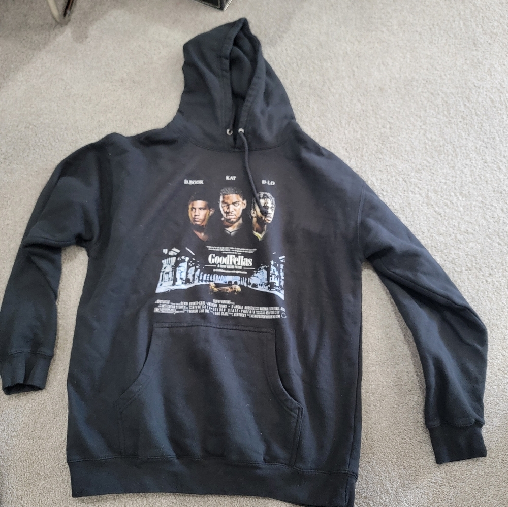 Black Graphic Hoodie